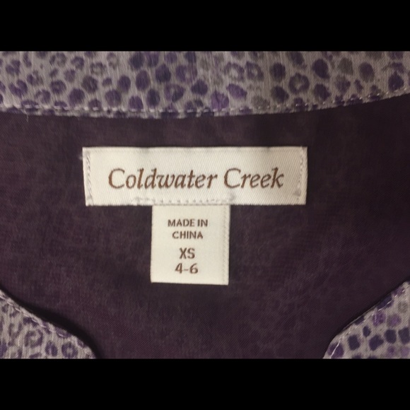 BEAUTIFUL LADIES COLDWATER CREEK CHIFFON BLOUSE - Picture 3 of 10